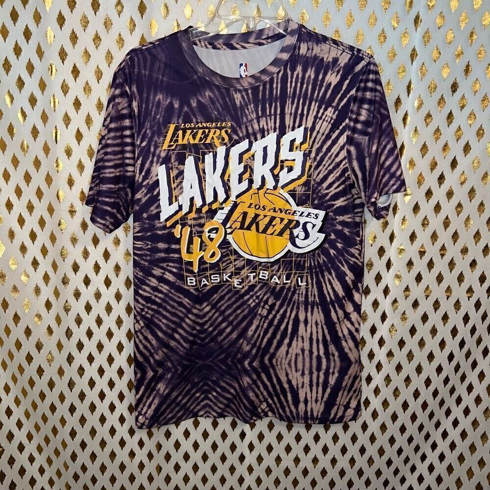 NBA Los Angeles lakers tie dye t shirt men’s size S